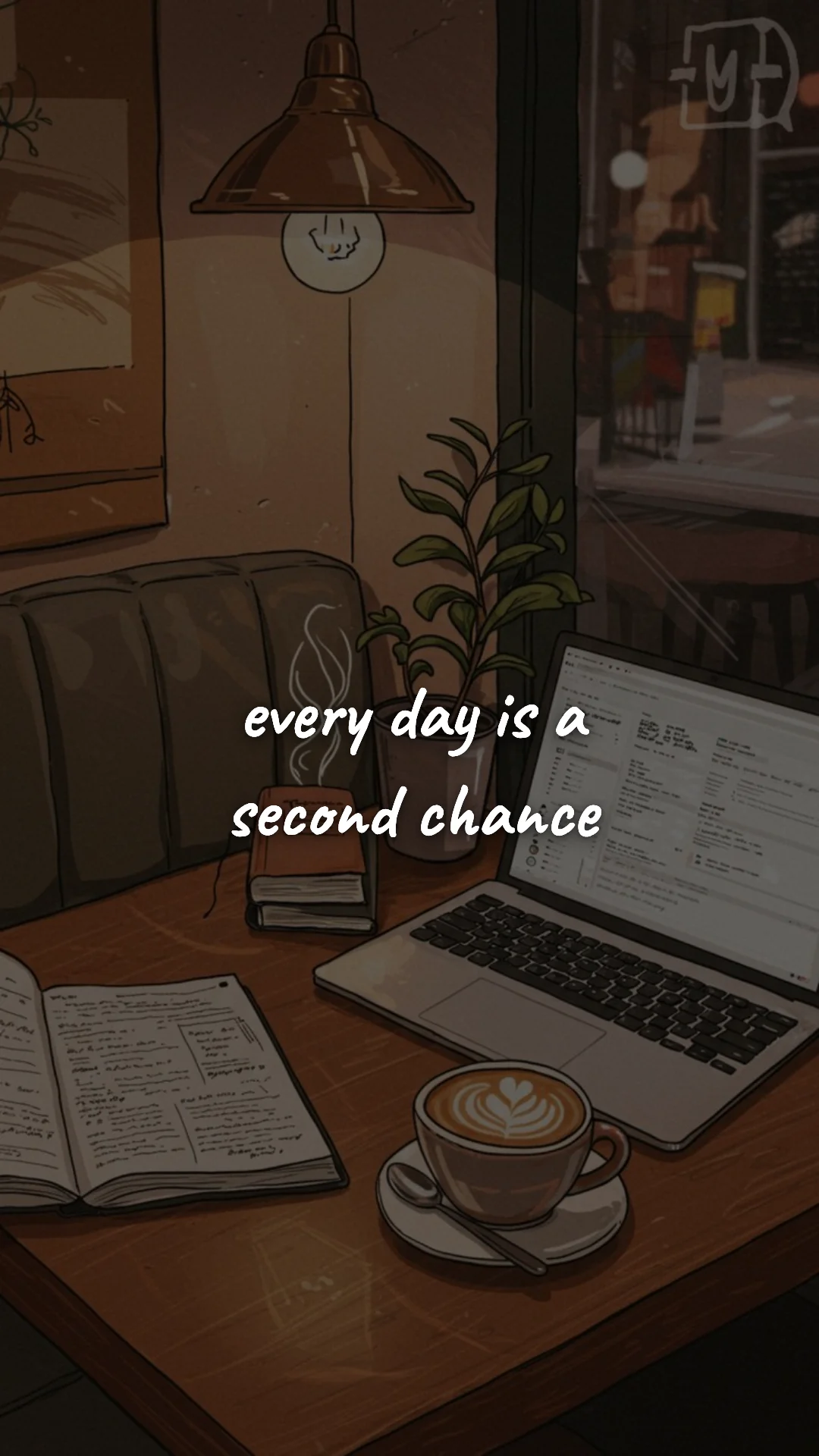 Every day is a second chance. — study & student motivation wallpaper