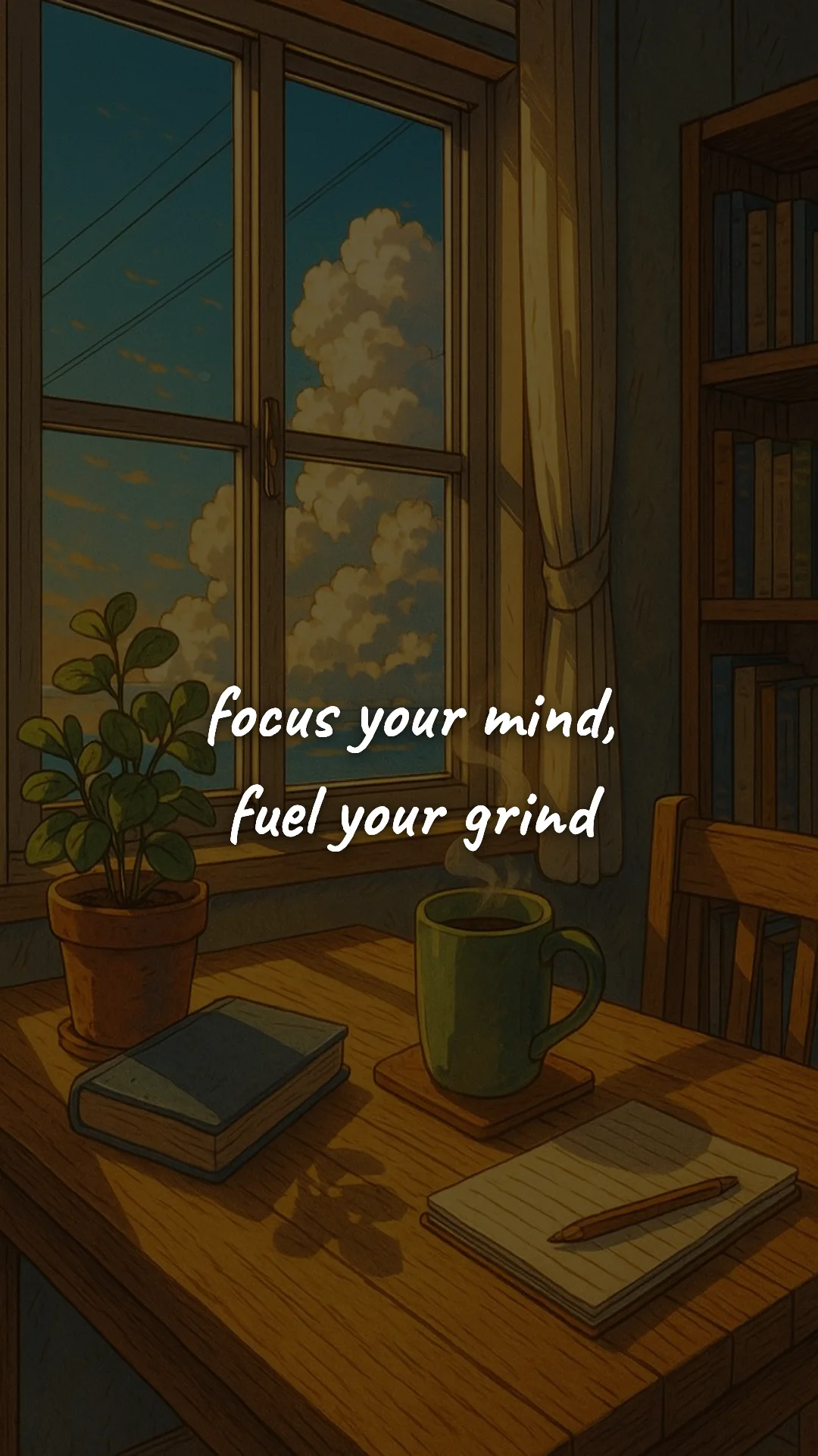 Focus your mind, fuel your grind. — study & student motivation wallpaper