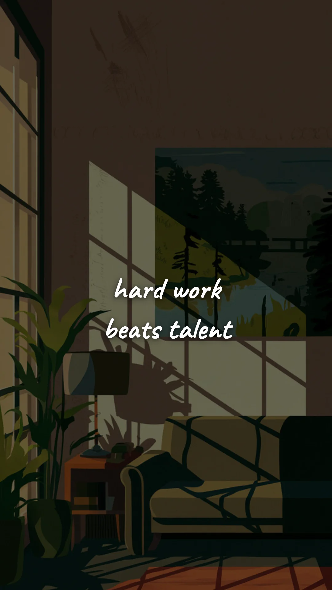 Hard work beats talent. — study & student motivation wallpaper