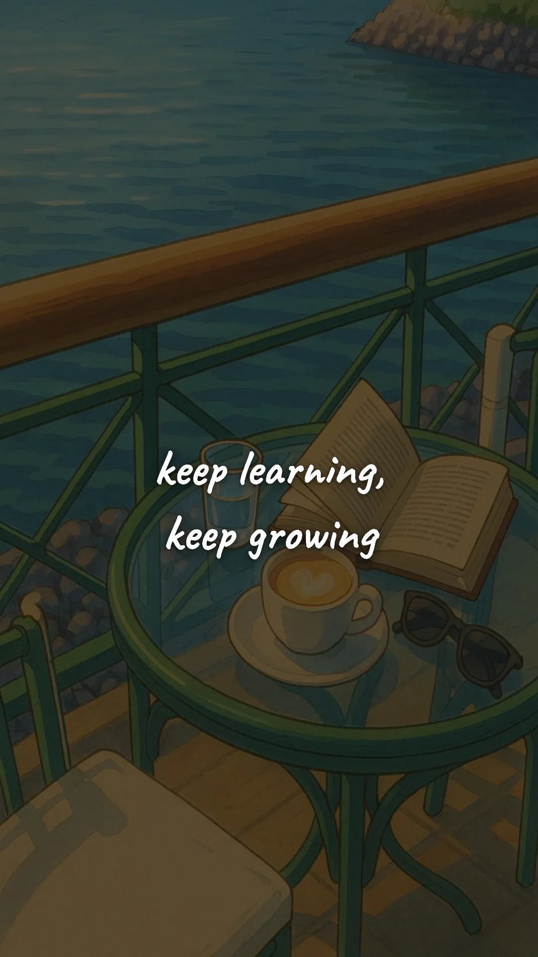 Keep learning, keep growing. — study & student motivation wallpaper