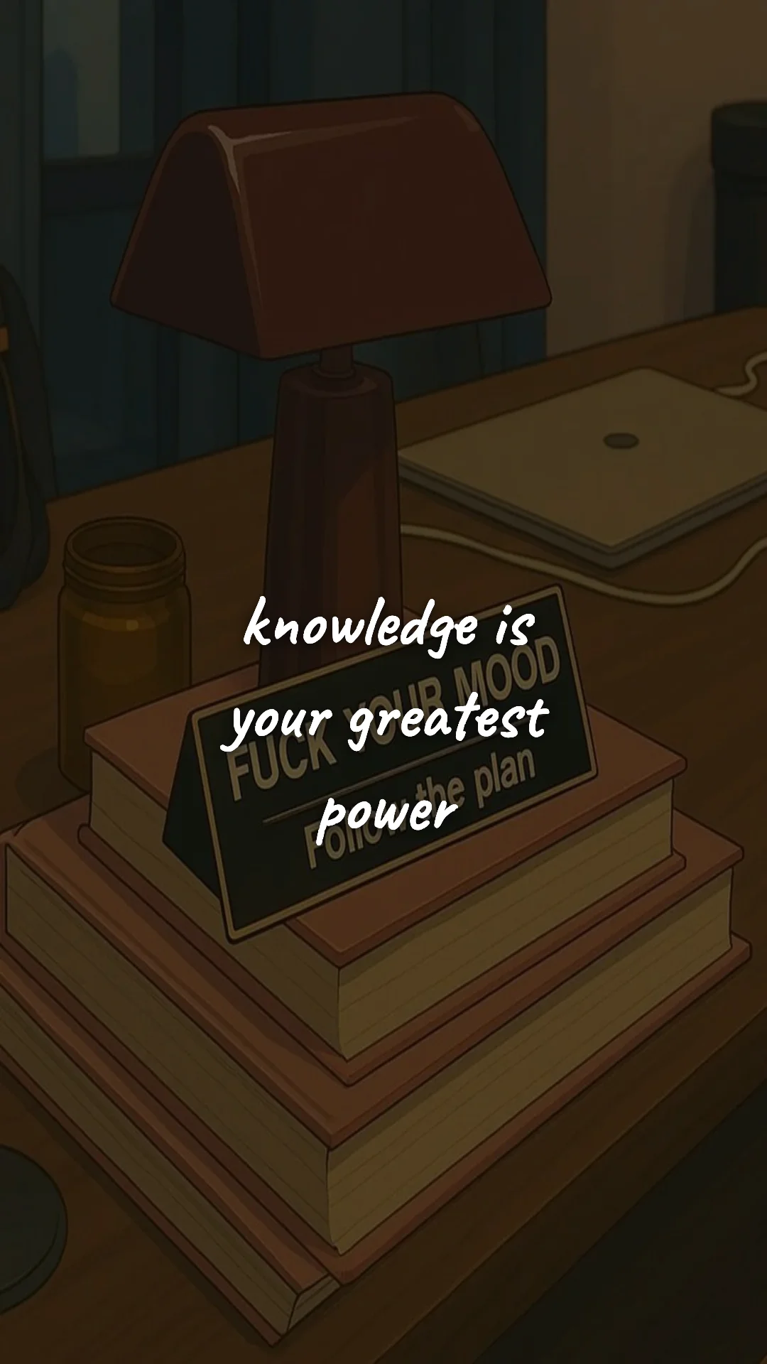 Knowledge is your greatest power. — study & student motivation wallpaper