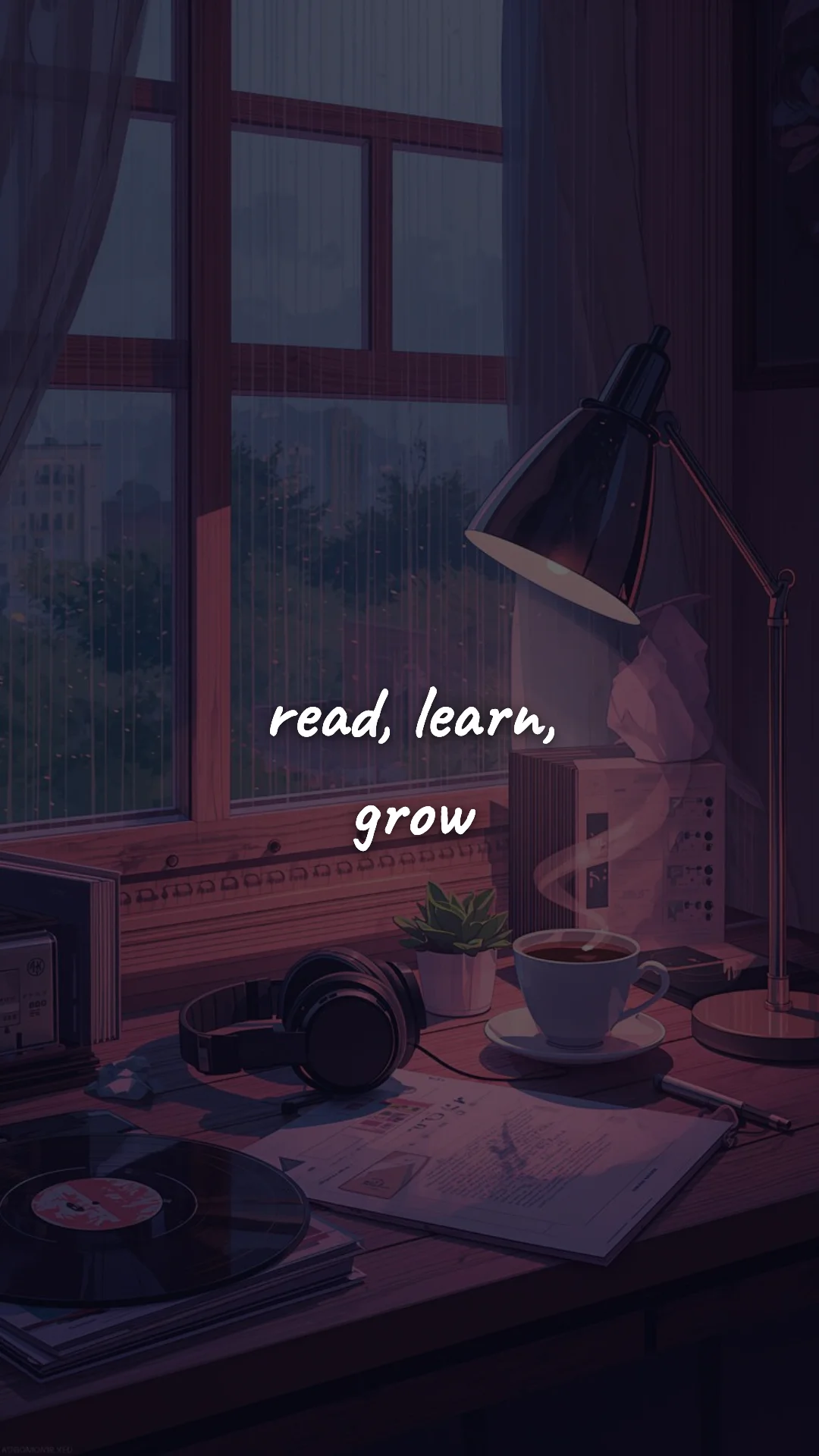 Read, learn, grow. — study & student motivation wallpaper