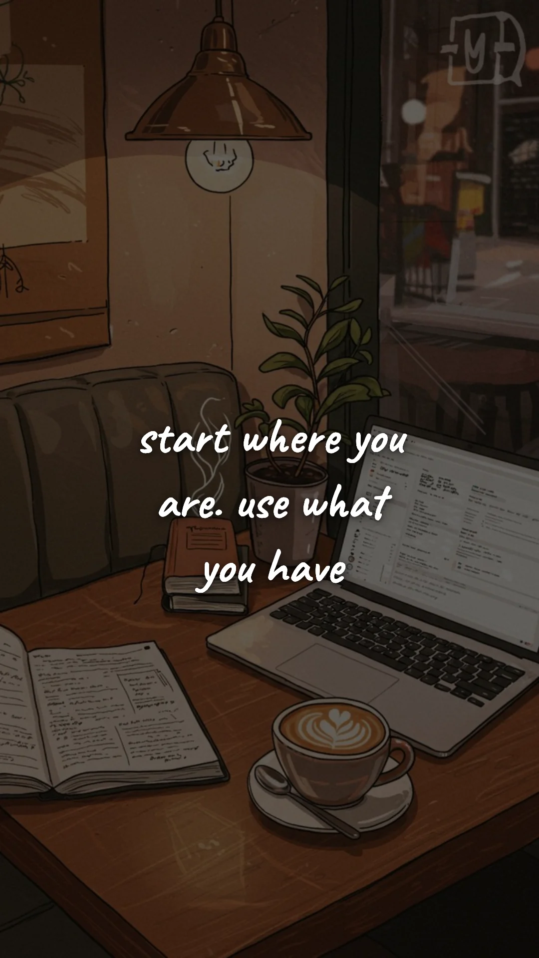 Start where you are. Use what you have. — study & student motivation wallpaper