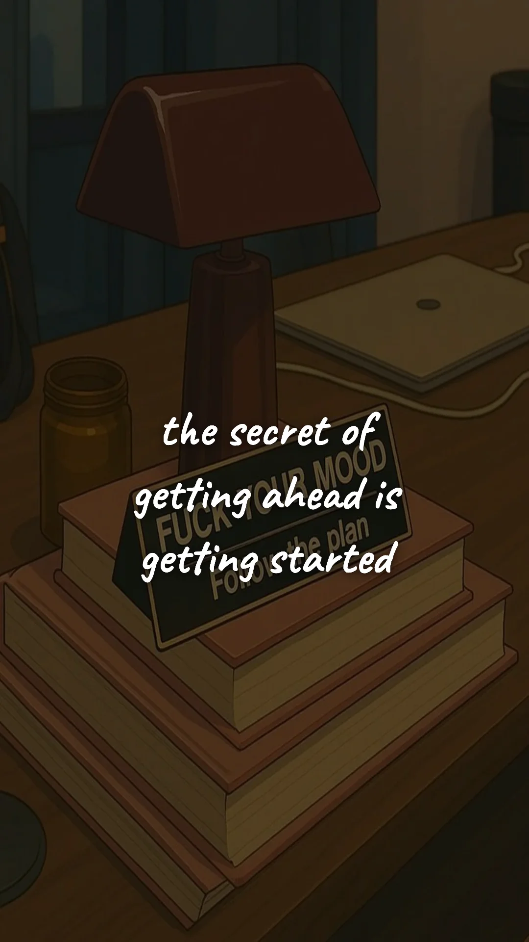 The secret of getting ahead is getting started. — study & student motivation wallpaper