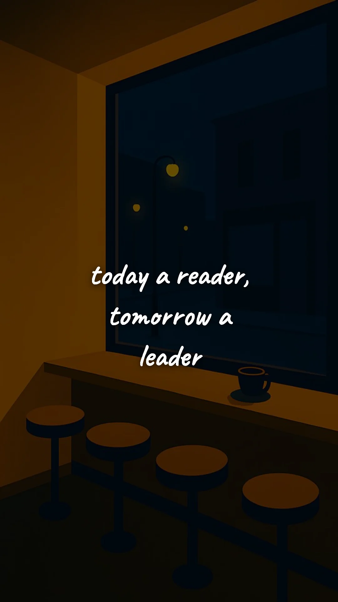 Today a reader, tomorrow a leader. — study & student motivation wallpaper