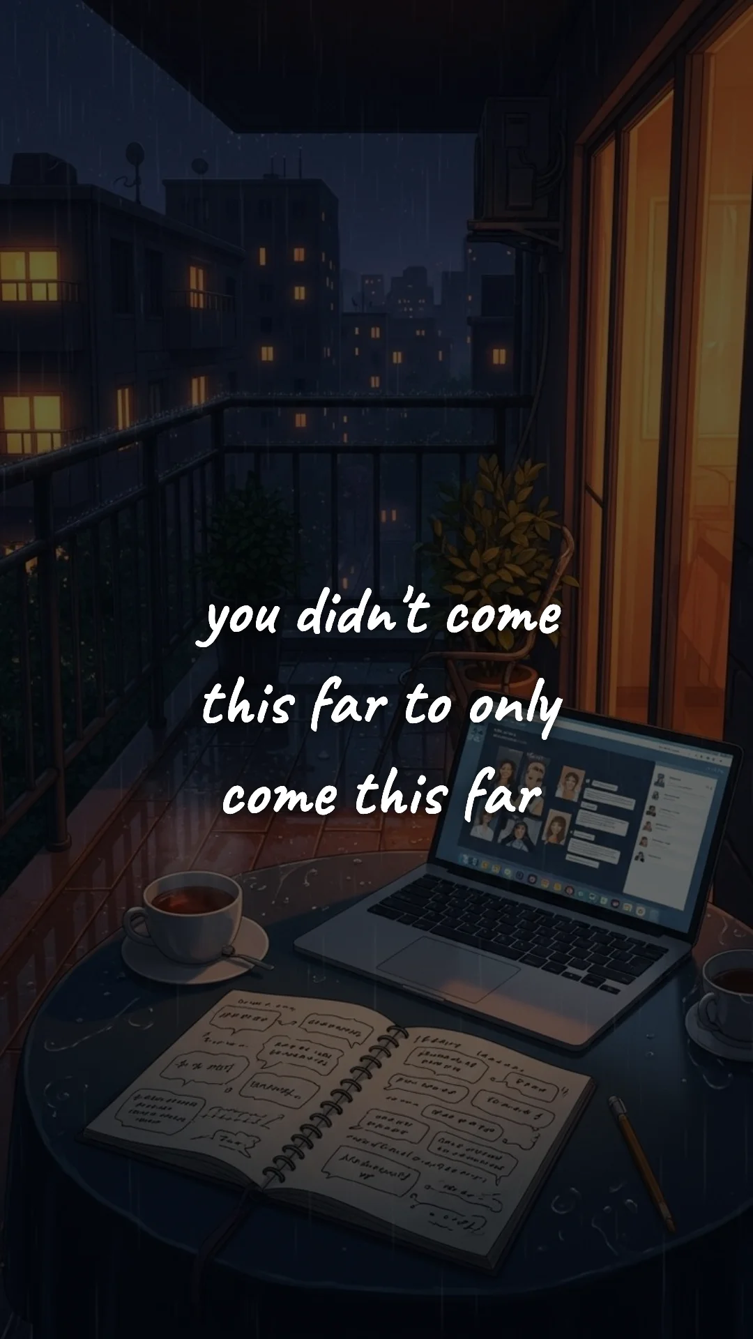 You didn't come this far to only come this far. — study & student motivation wallpaper